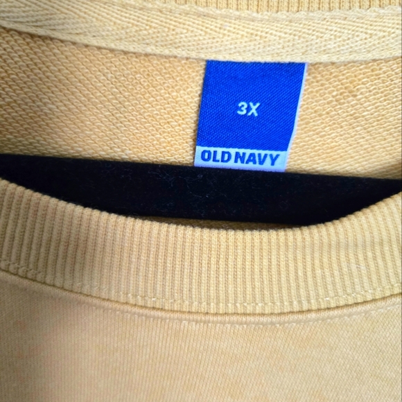 Old Navy Cropped Plus Size Good Vibes Crewneck - Size 3x - Picture 5 of 7